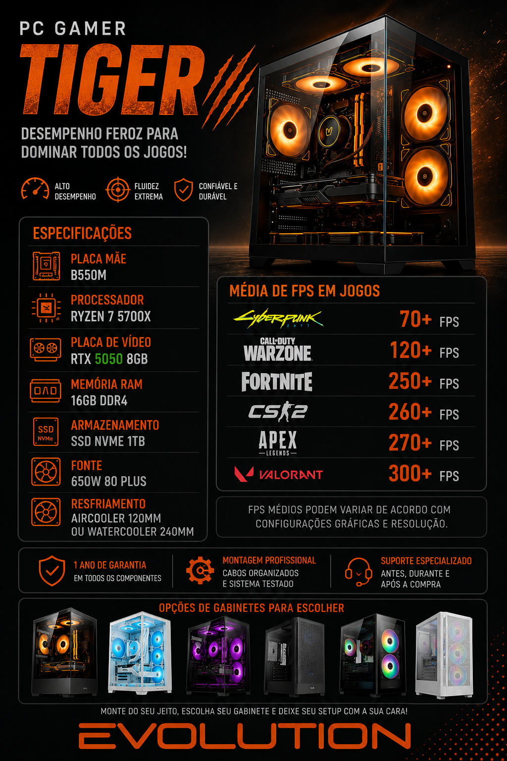 PC Gamer Tiger RTX 5050