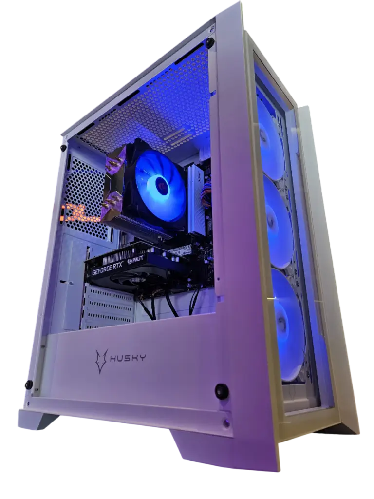 PC Gamer branco personalizado montado pela Evolution Informática em Sorocaba